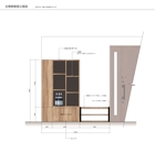 aki_idea (aki_idea)さんのリゾートの壁面収納家具のデザインを募集しますへの提案