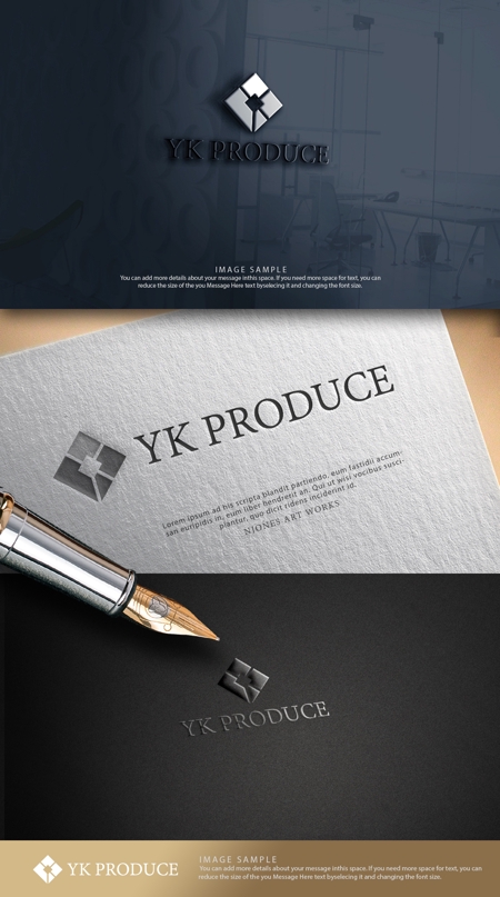 NJONESKYDWS (NJONES)さんの撮影・制作、芸能、飲食の3事業統一　「YK」のロゴへの提案