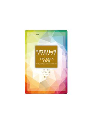 NICE (waru)さんのコラーゲンとヒアルロン酸とエラスチン配合のサプリのサプリメントのアルミパックのデザインへの提案