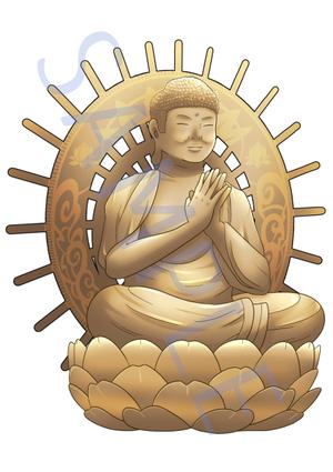 江古田あいきゅう (EcodaIQ)さんの仏像のイラストへの提案