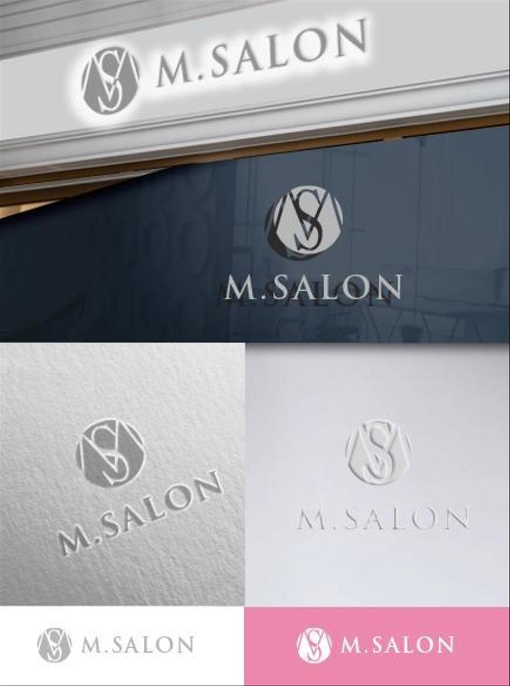 新規開店エステサロン「Ｍ．ＳＡＬＯＮ」のロゴ