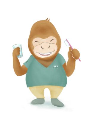  Design fink (tomy2013)さんの小児歯科のキャラクター　「ゴリラのイラスト」　への提案