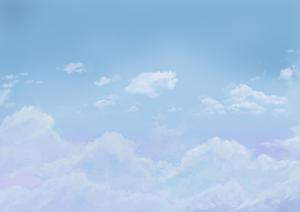 marunon (pophananon291)さんの青空と雲のデザイン画像への提案