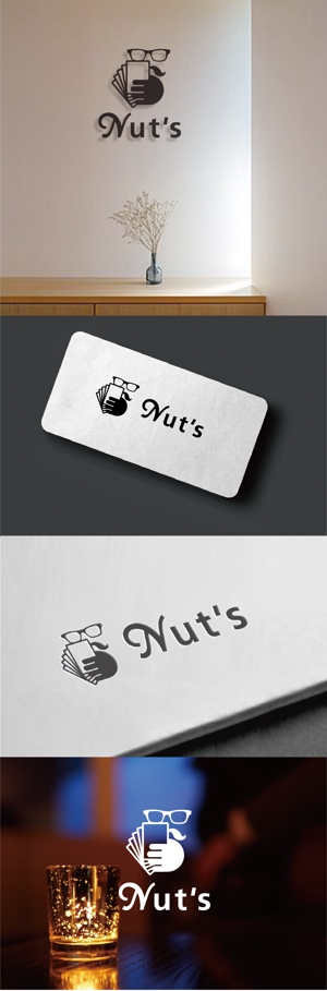 Morinohito (Morinohito)さんの六本木で新しくオープンするBAR 『 Nut's 』のロゴ依頼への提案