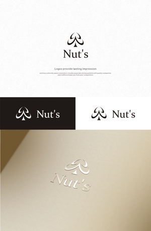 はなのゆめ (tokkebi)さんの六本木で新しくオープンするBAR 『 Nut's 』のロゴ依頼への提案