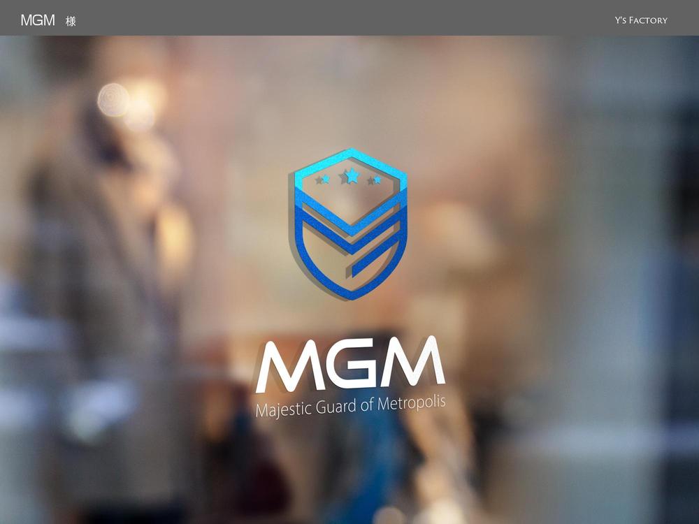 警備会社「MGM」の会社ロゴ