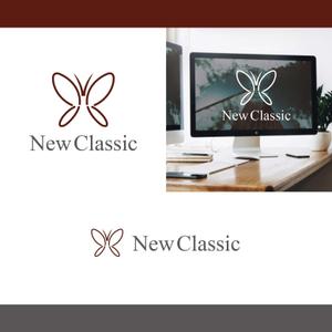 angie design (angie)さんのギフトラッピングショップ「New Classic」のロゴへの提案