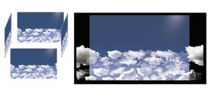 Kang Won-jun (laphrodite1223)さんの青空と雲のデザイン画像への提案