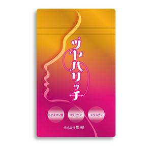 atelier latte (kimurahiromi)さんのコラーゲンとヒアルロン酸とエラスチン配合のサプリのサプリメントのアルミパックのデザインへの提案