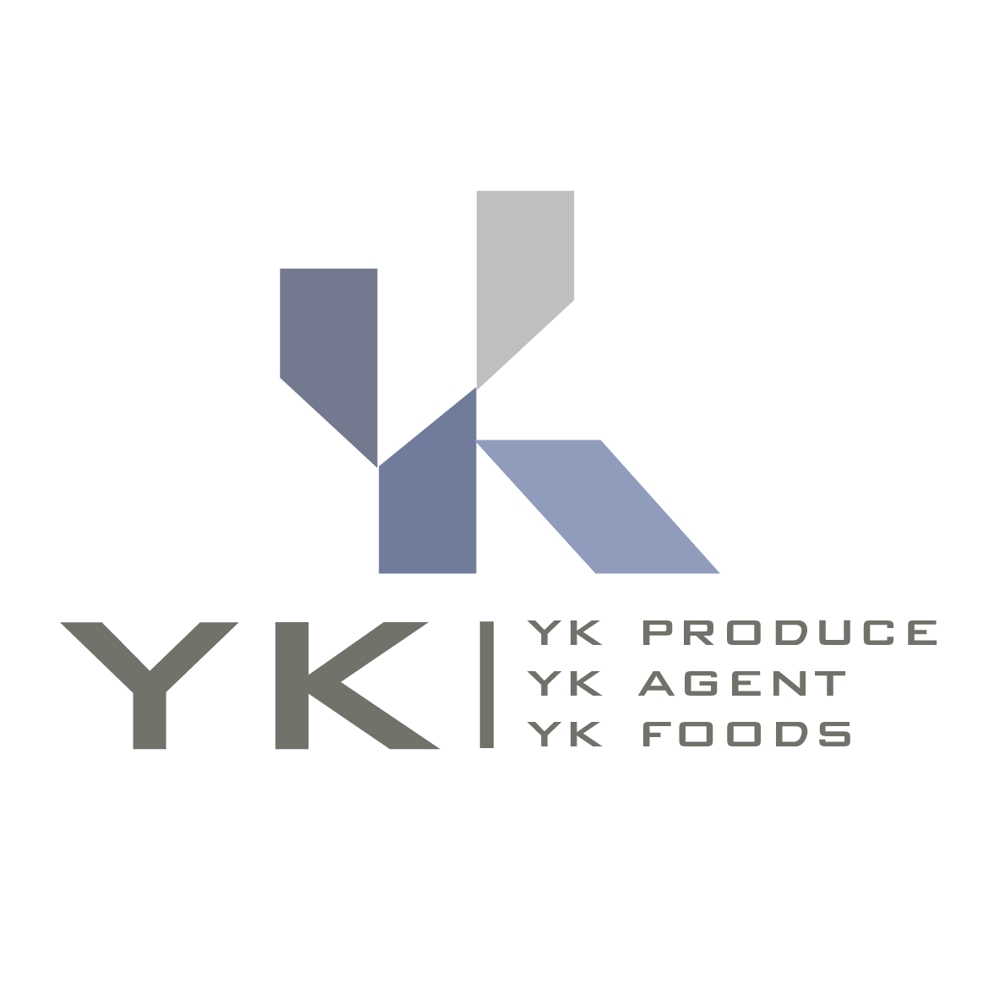 撮影・制作、芸能、飲食の3事業統一　「YK」のロゴ