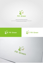 はなのゆめ (tokkebi)さんの空間装飾（緑化）とECサイト（フラワーギフト）の新設会社「フィルグリーン」のロゴへの提案