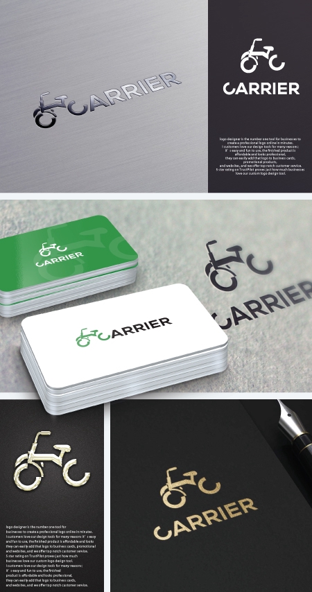 take5-design (take5-design)さんの3輪自転車　『CARRIER（ｷｬﾘｴ）』のロゴへの提案