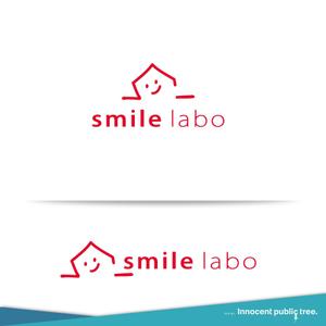 Innocent public tree (nekosu)さんのリフォームショップ　「smile labo」の　ロゴへの提案