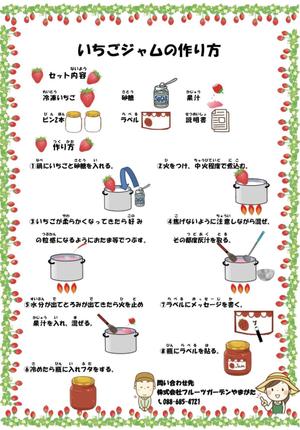 komorilub (komorilub)さんのいちごジャム作りキットの説明書への提案