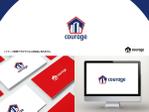 VainStain (VainStain)さんの不動産投資会社「courage」のロゴへの提案