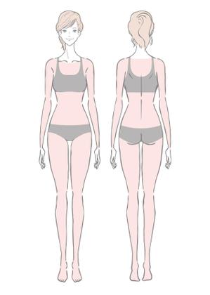 blue_aqua_blue (blue_aqua_blue)さんの「医療脱毛クリニック」の女性のイラストへの提案