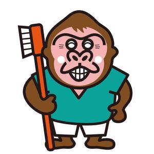 かものはしチー坊 (kamono84)さんの小児歯科のキャラクター　「ゴリラのイラスト」　への提案