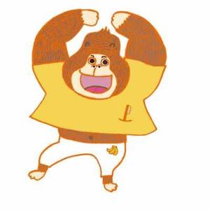 ここまろ (minotsu12)さんの小児歯科のキャラクター　「ゴリラのイラスト」　への提案