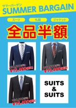discotech. (manji_nakamura)さんの【急募】スーツ屋、販促ポスター、長期的な発注が出来る方への提案