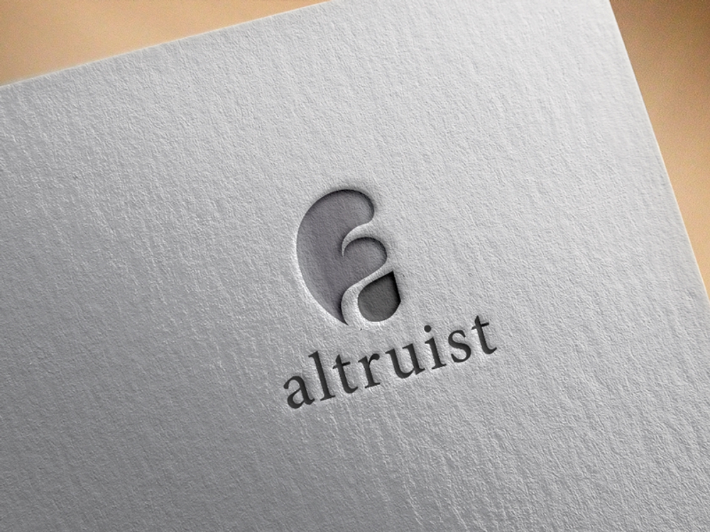 遺伝子検査キット販売の屋号「altruist」のロゴデザイン