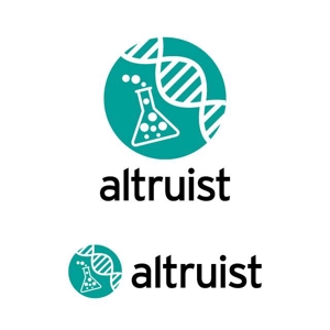 j-design (j-design)さんの遺伝子検査キット販売の屋号「altruist」のロゴデザインへの提案