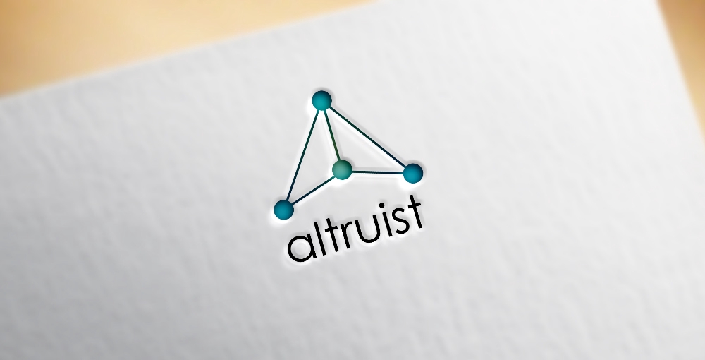 遺伝子検査キット販売の屋号「altruist」のロゴデザイン