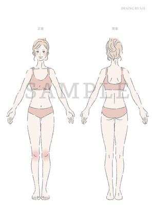 パフボール (nana_skr)さんの「医療脱毛クリニック」の女性のイラストへの提案