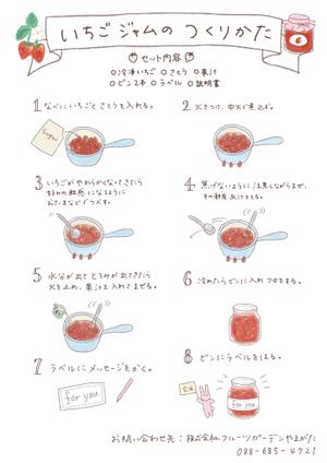 mii (xxoyoyoxx)さんのいちごジャム作りキットの説明書への提案