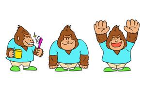 松野好起 (Brolin)さんの小児歯科のキャラクター　「ゴリラのイラスト」　への提案