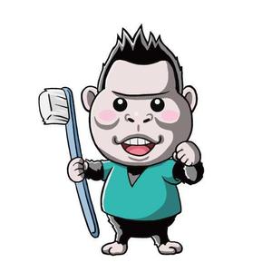 てんざる (tenzaru)さんの小児歯科のキャラクター　「ゴリラのイラスト」　への提案