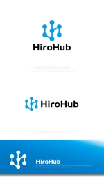 魔法スタジオ (mahou-phot)さんの新設ベンチャー企業「HiroHub」のロゴへの提案