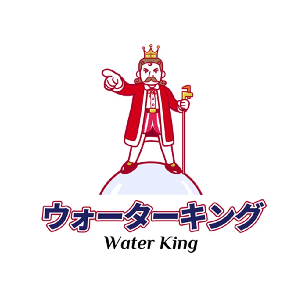 水道屋のキャラクターロゴ