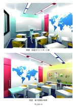 Kazumi.Y (intinten)さんのインターナショナルスクールの教室のデザインへの提案