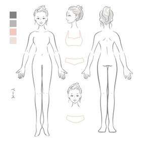 うに (uri180uri)さんの「医療脱毛クリニック」の女性のイラストへの提案