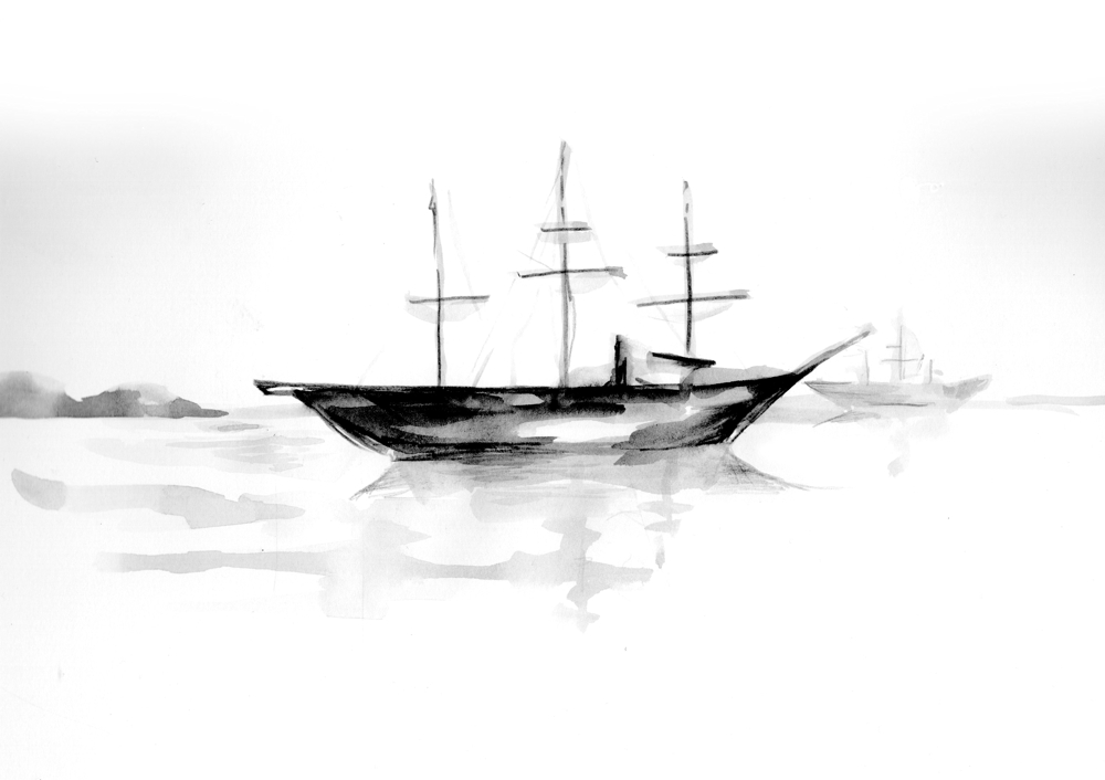 Madokafushimiさんの事例 実績 提案 教科書に出ていた黒船来航のイラスト 風刺画 はじめまして イラス クラウドソーシング ランサーズ