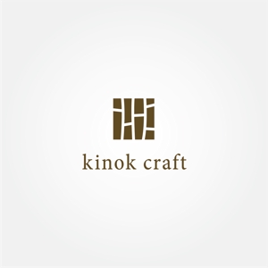 tanaka10 (tanaka10)さんの木の素材を中心とした販売サイト kinok craft のロゴへの提案