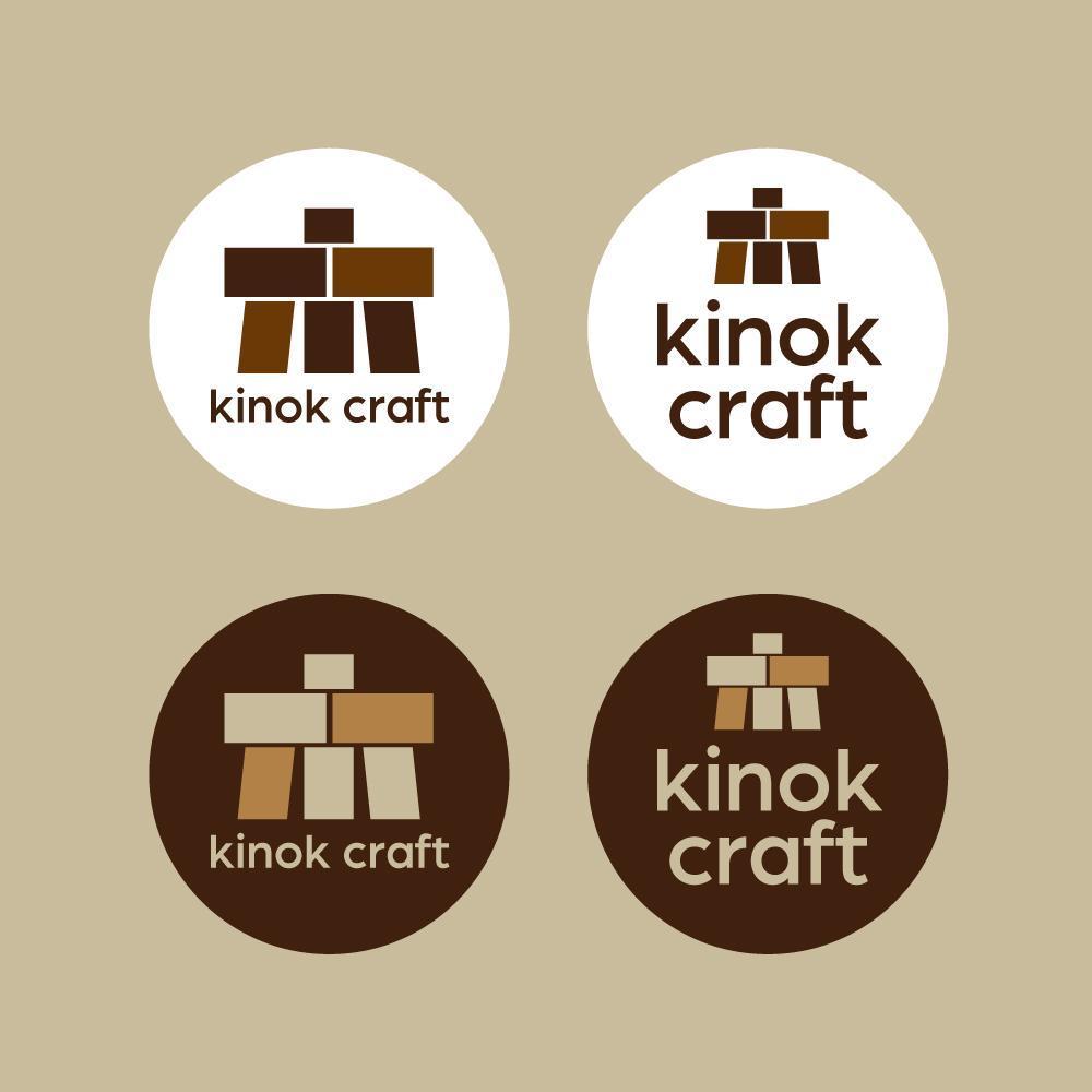 木の素材を中心とした販売サイト kinok craft のロゴ