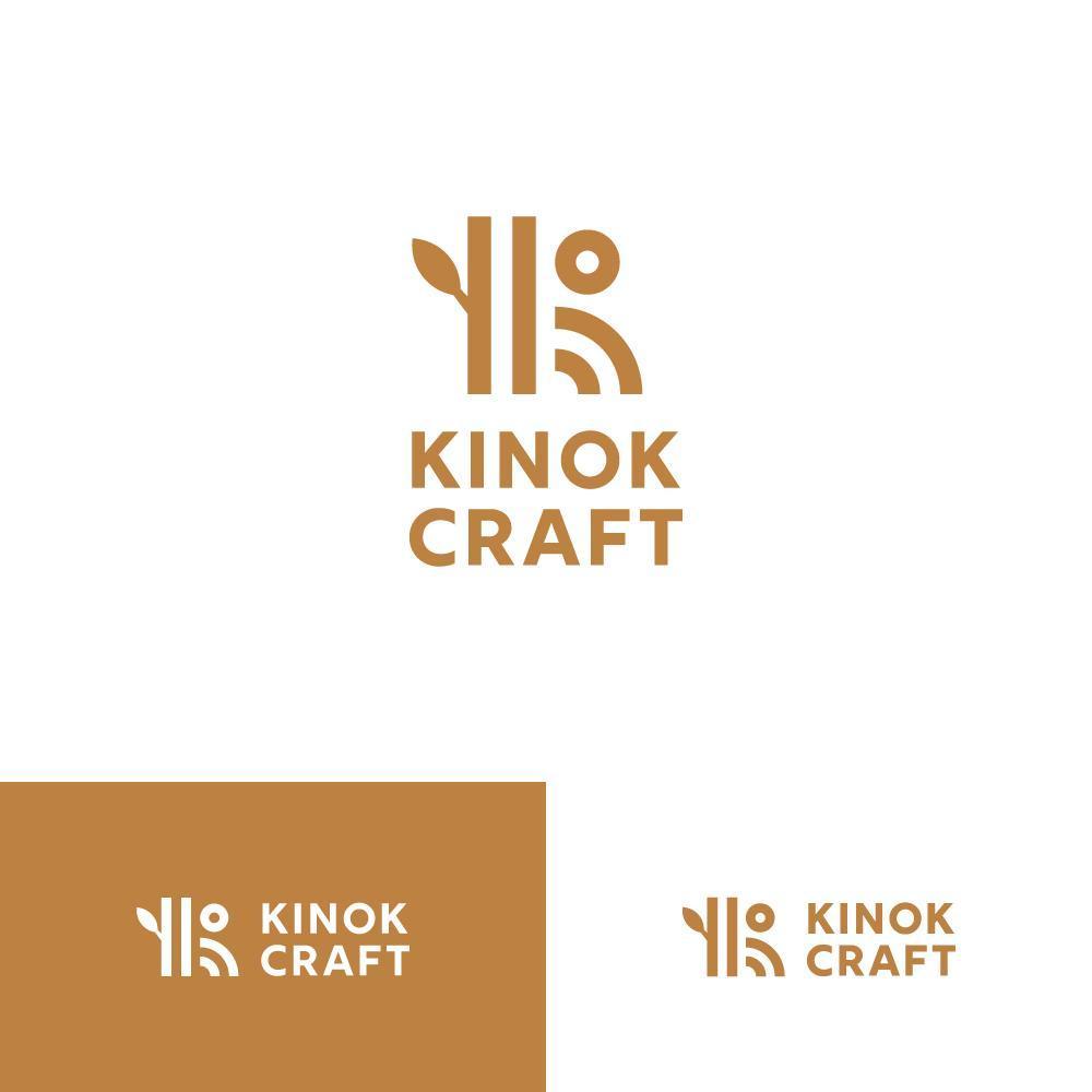 木の素材を中心とした販売サイト kinok craft のロゴ