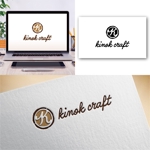 Hi-Design (hirokips)さんの木の素材を中心とした販売サイト kinok craft のロゴへの提案