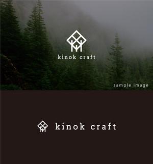 smoke-smoke (smoke-smoke)さんの木の素材を中心とした販売サイト kinok craft のロゴへの提案