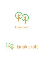 ing (ryoichi_design)さんの木の素材を中心とした販売サイト kinok craft のロゴへの提案