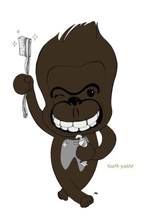 オフィス・タカヒロ (office_takahiro)さんの小児歯科のキャラクター　「ゴリラのイラスト」　への提案