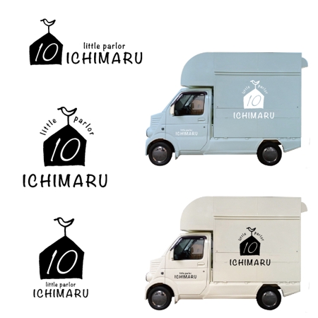 marukei (marukei)さんのキッチンカー「little parlor ICHIMARU」の店舗ロゴへの提案