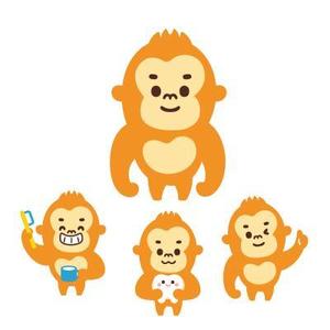 D-Cafe　 (D-Cafe)さんの小児歯科のキャラクター　「ゴリラのイラスト」　への提案