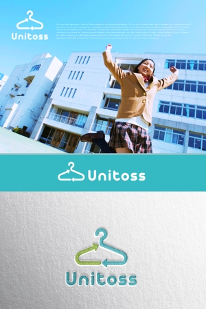 YOO GRAPH (fujiseyoo)さんの学校制服のリサイクルショップ「Unitoss」のロゴへの提案