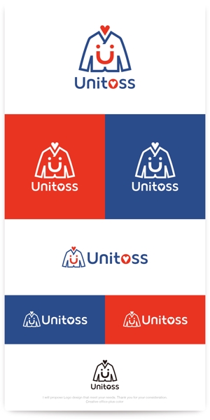 PLUS COLOR (plus_color)さんの学校制服のリサイクルショップ「Unitoss」のロゴへの提案