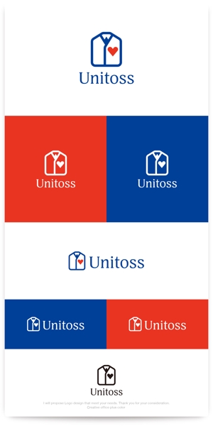 plus color (plus_color)さんの学校制服のリサイクルショップ「Unitoss」のロゴへの提案