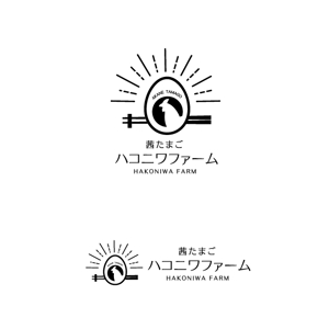 marukei (marukei)さんの東京・三宿に開く高級たまごかけごはん専門店「茜たまご　ハコニワファーム」のお店のロゴへの提案
