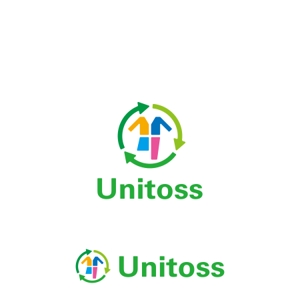 biton (t8o3b1i)さんの学校制服のリサイクルショップ「Unitoss」のロゴへの提案