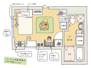 kaikonomayu (kaikonomayu)さんの手書き風「間取り図（レイアウトイメージ）のイラスト」作成への提案